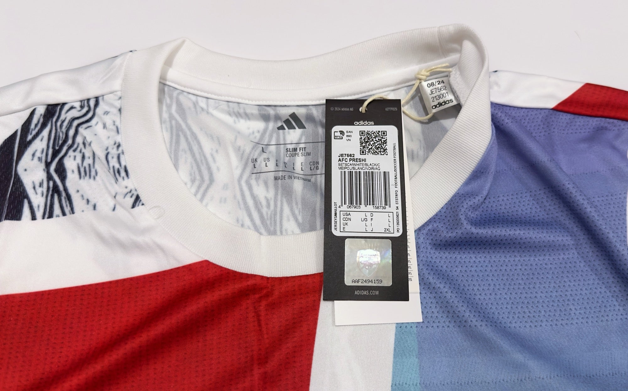 adidas Arsenal 2025 Pre-Match Jersey