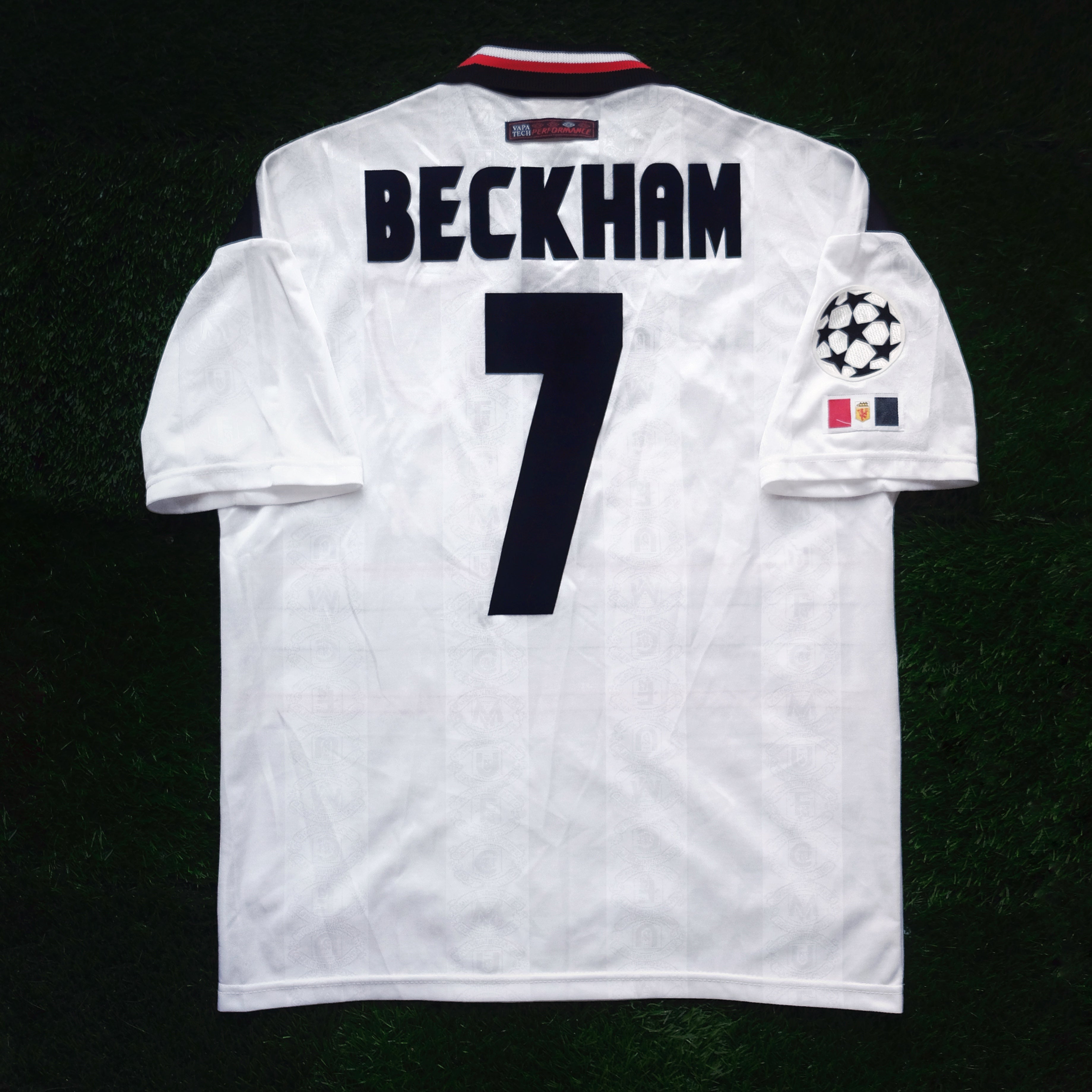 1997/99 Man Utd #7 BECKHAM Away Jersey (M) – Double Kick Football