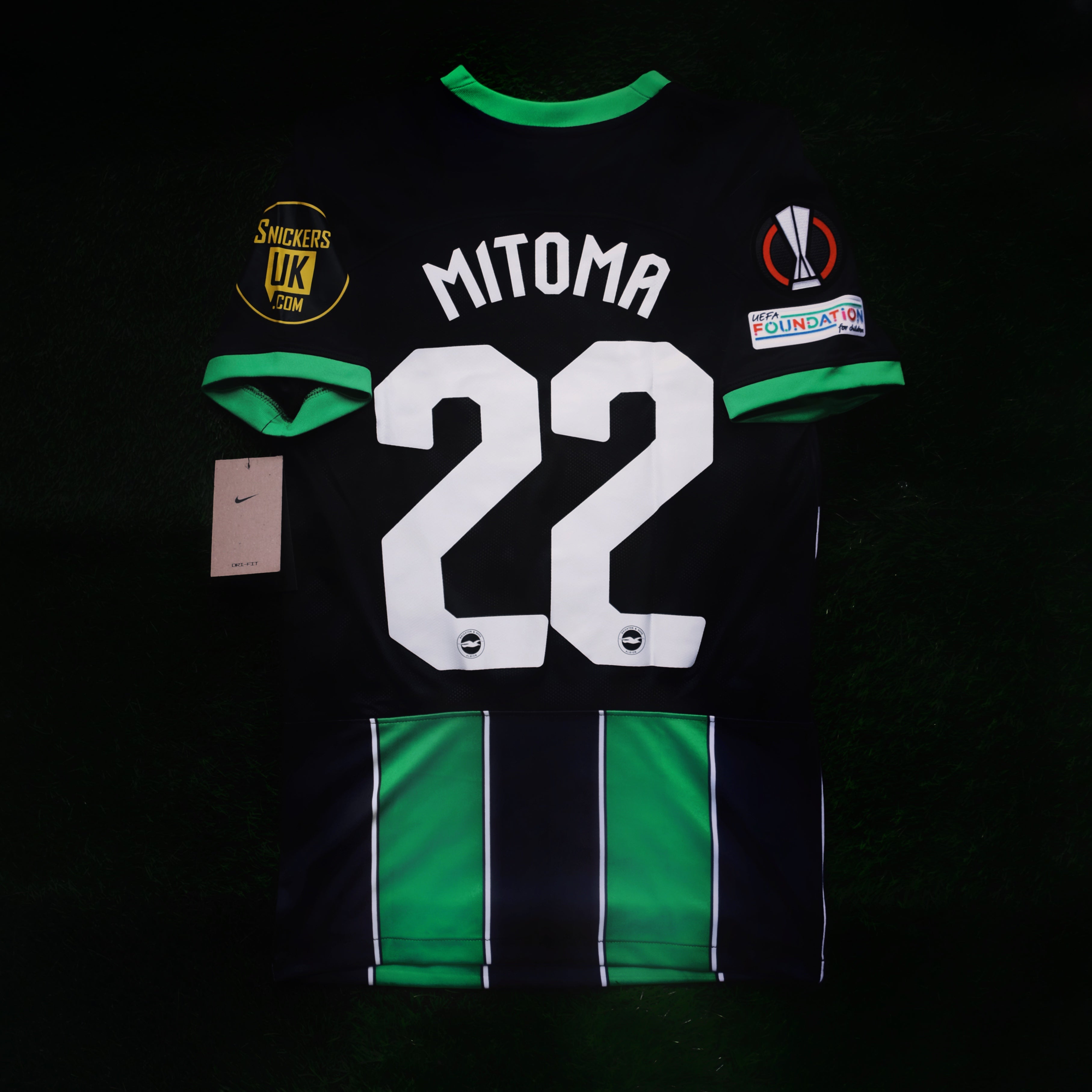 2023/24 Brighton #22 MITOMA Europa Away Jersey – Double Kick