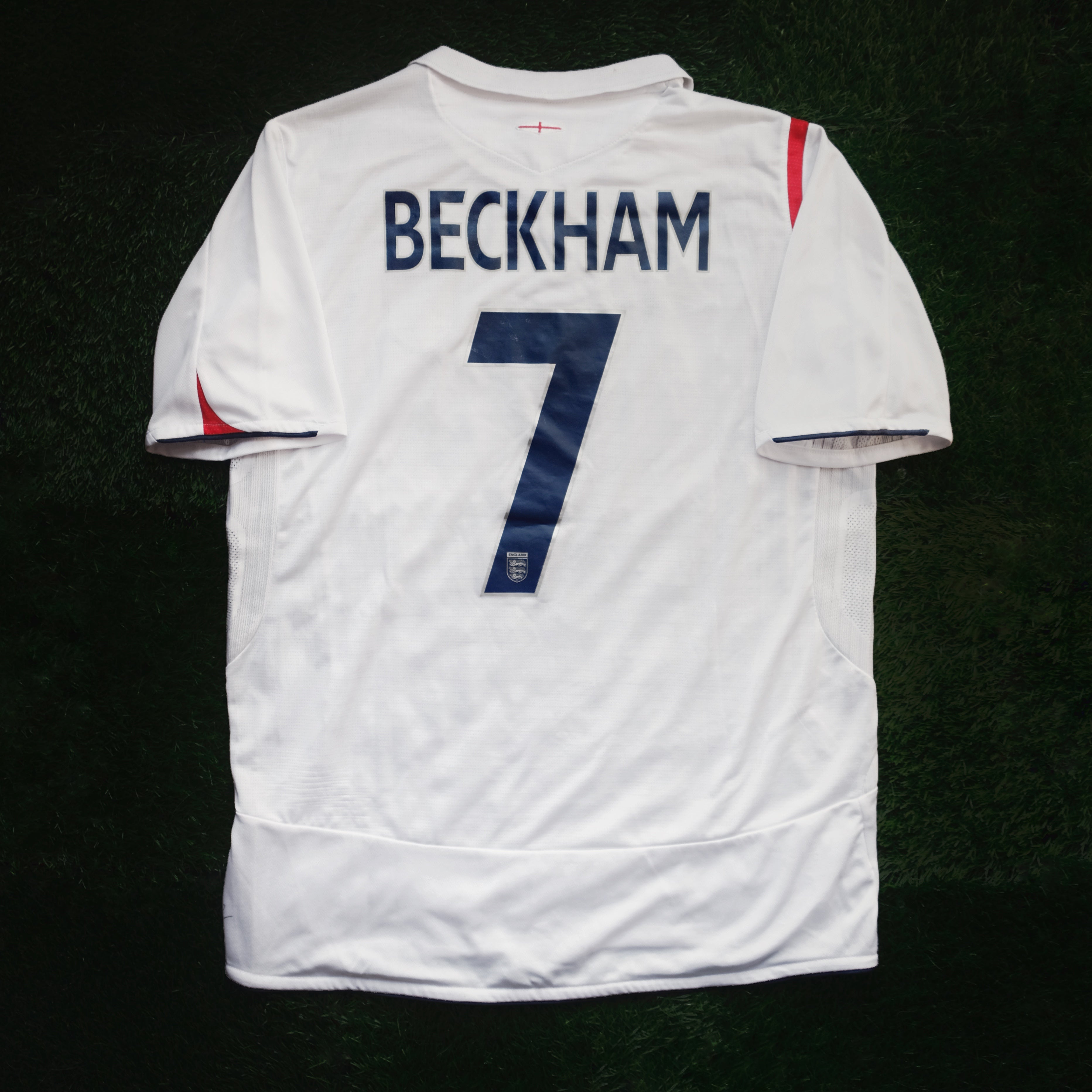 2005/07 England #7 BECKHAM Home Jersey (M) – Double Kick