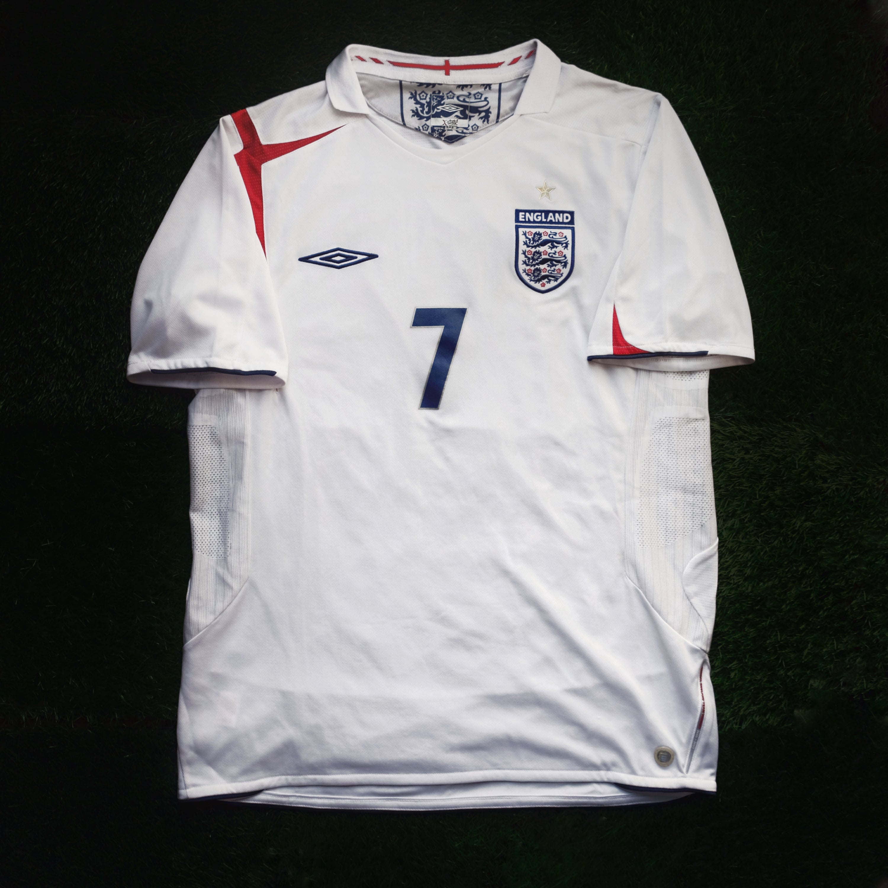 2005/07 England #7 BECKHAM Home Jersey (M)