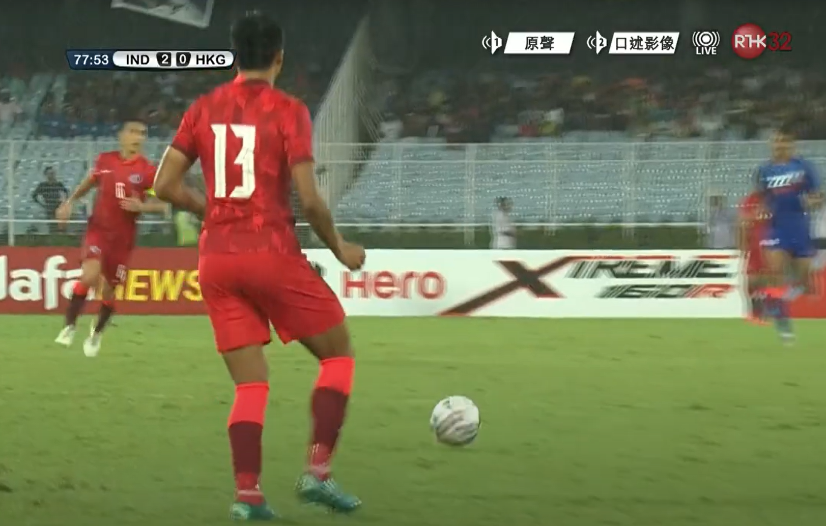 2020/22 Hong Kong #13 Home Jersey (L) with Shorts