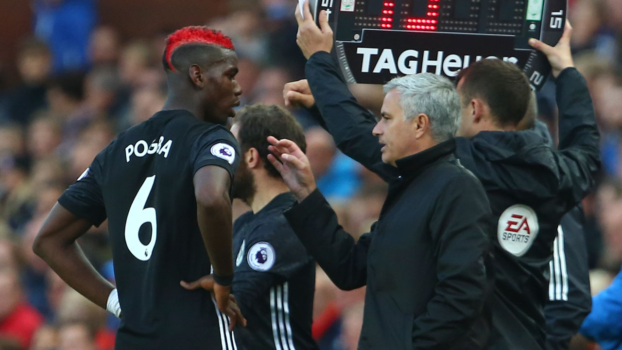 2017/18 Man Utd #6 POGBA Away Jersey (S)
