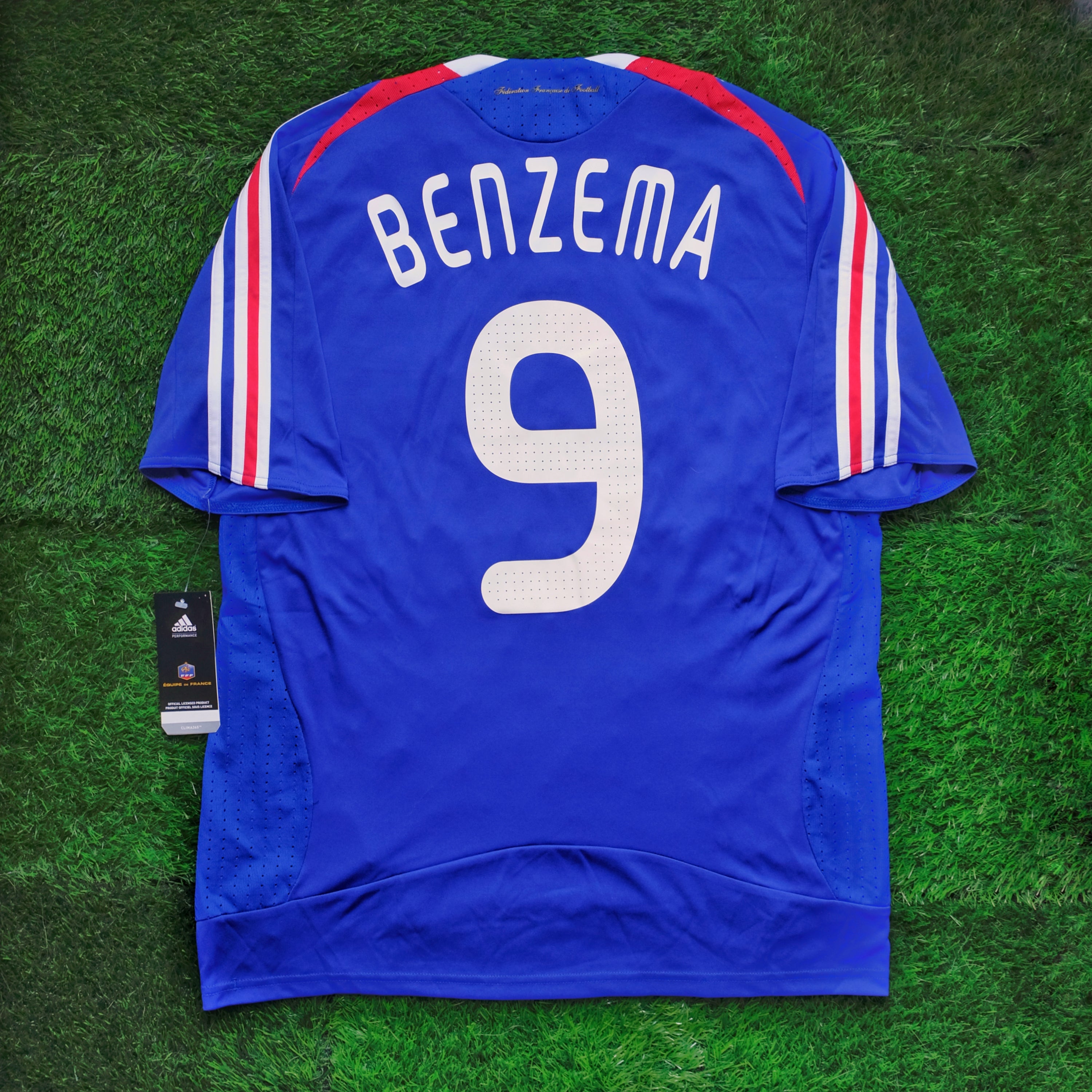 2007/08 France #9 BENZEMA Home Jersey (M)