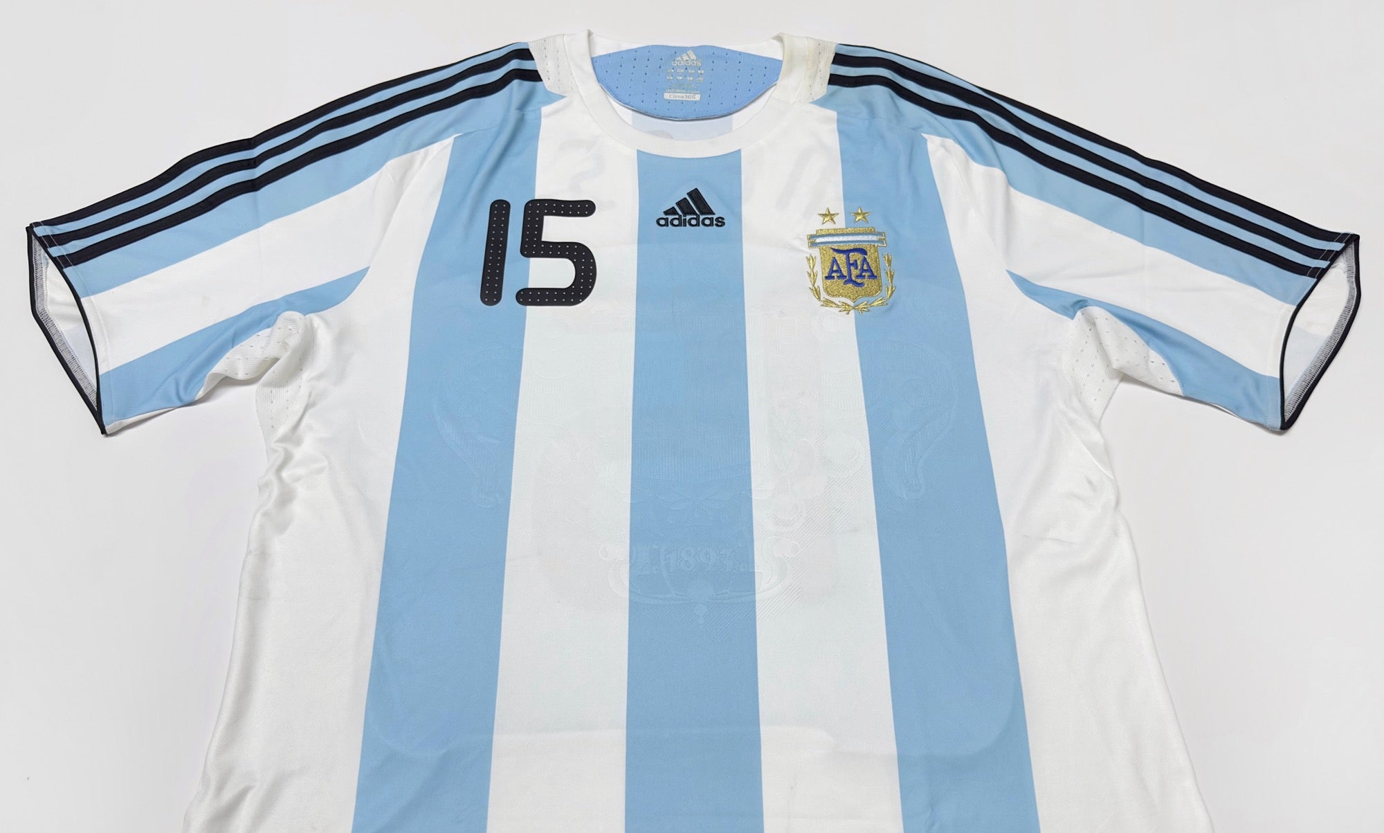 2007/09 Argentina #15 MESSI Home Jersey (XL)