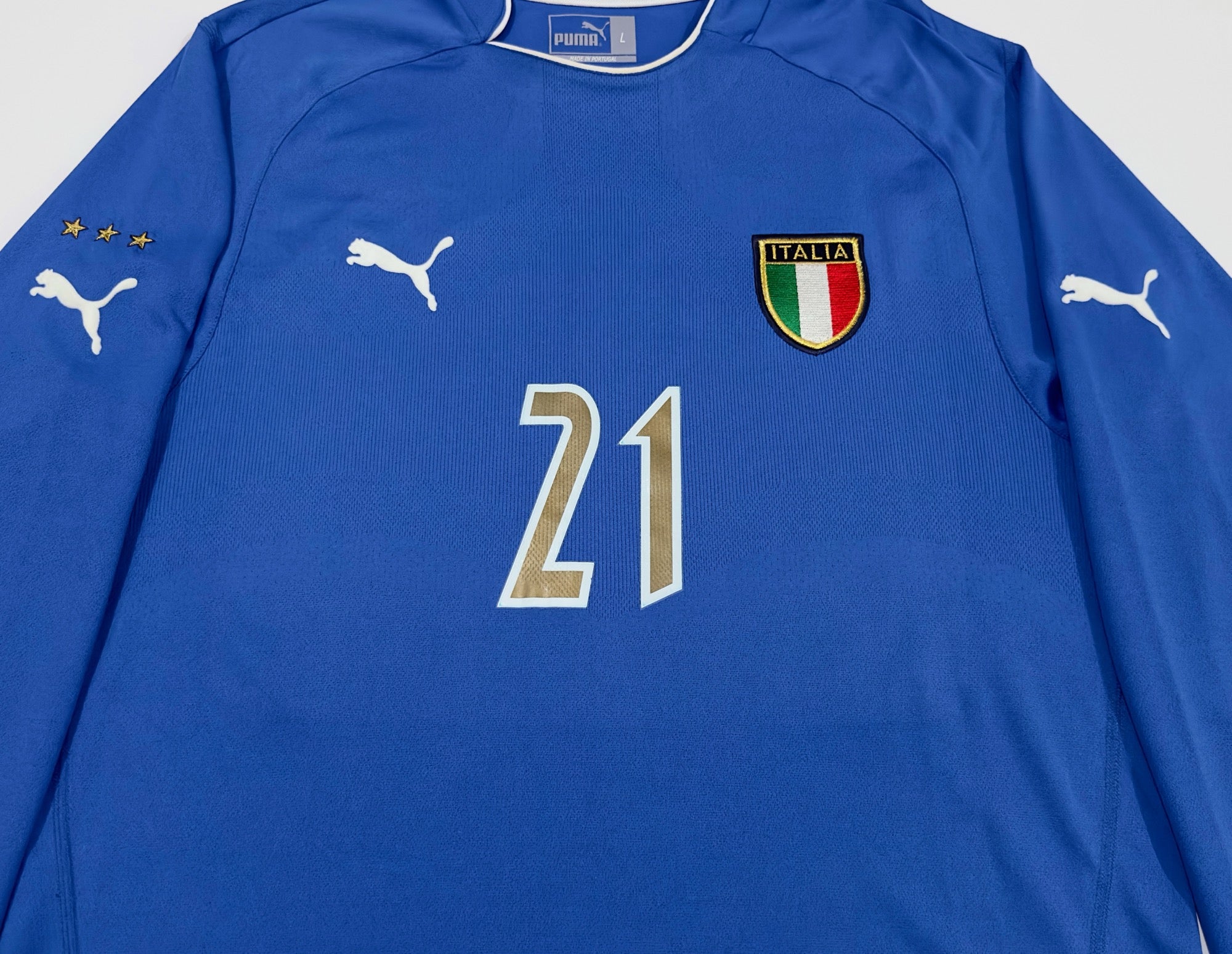 2003/04 Italy #21 VIERI Home Jersey (L) L/S