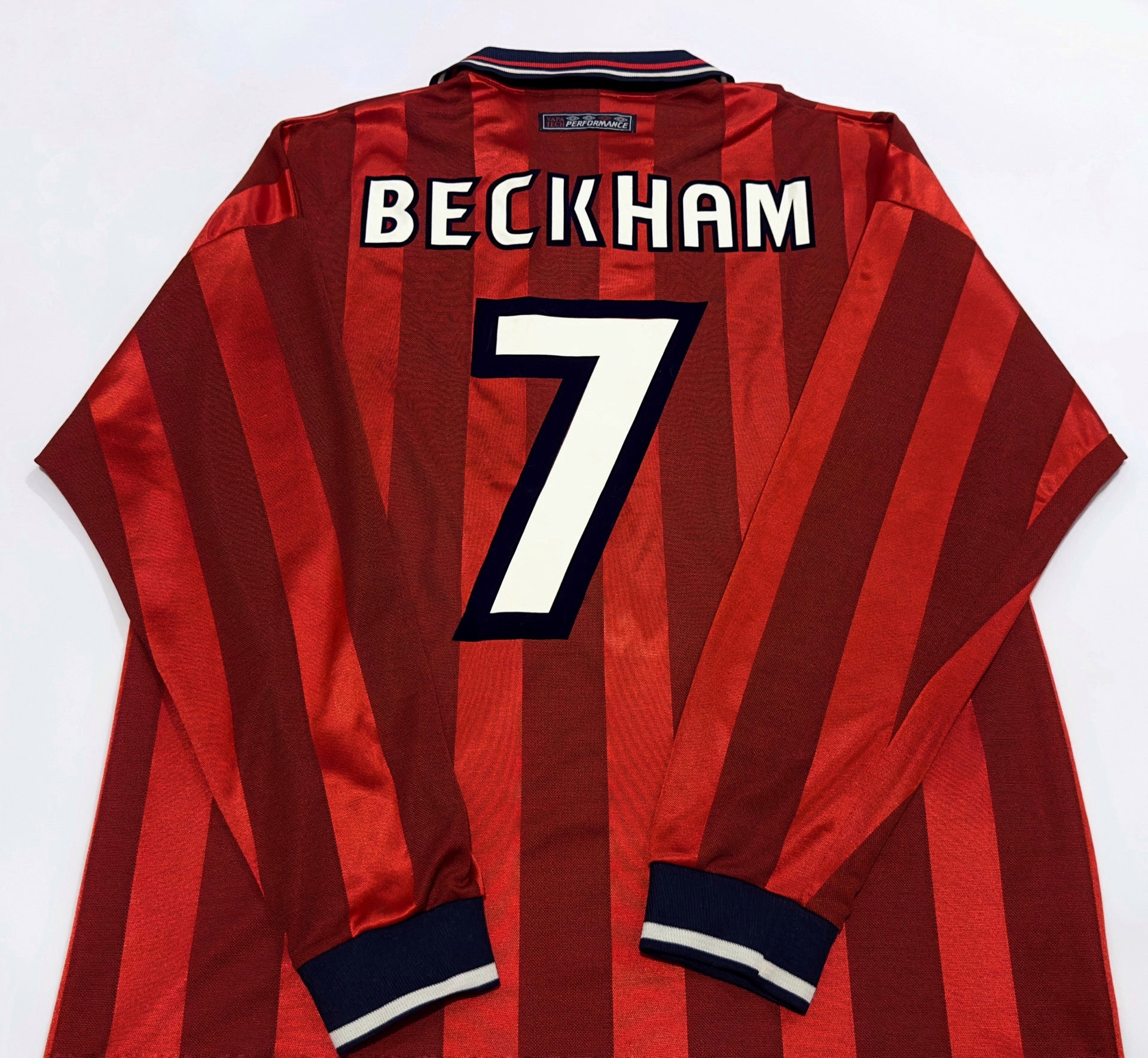 1997/99 England #7 BECKHAM Away Jersey (L) L/S