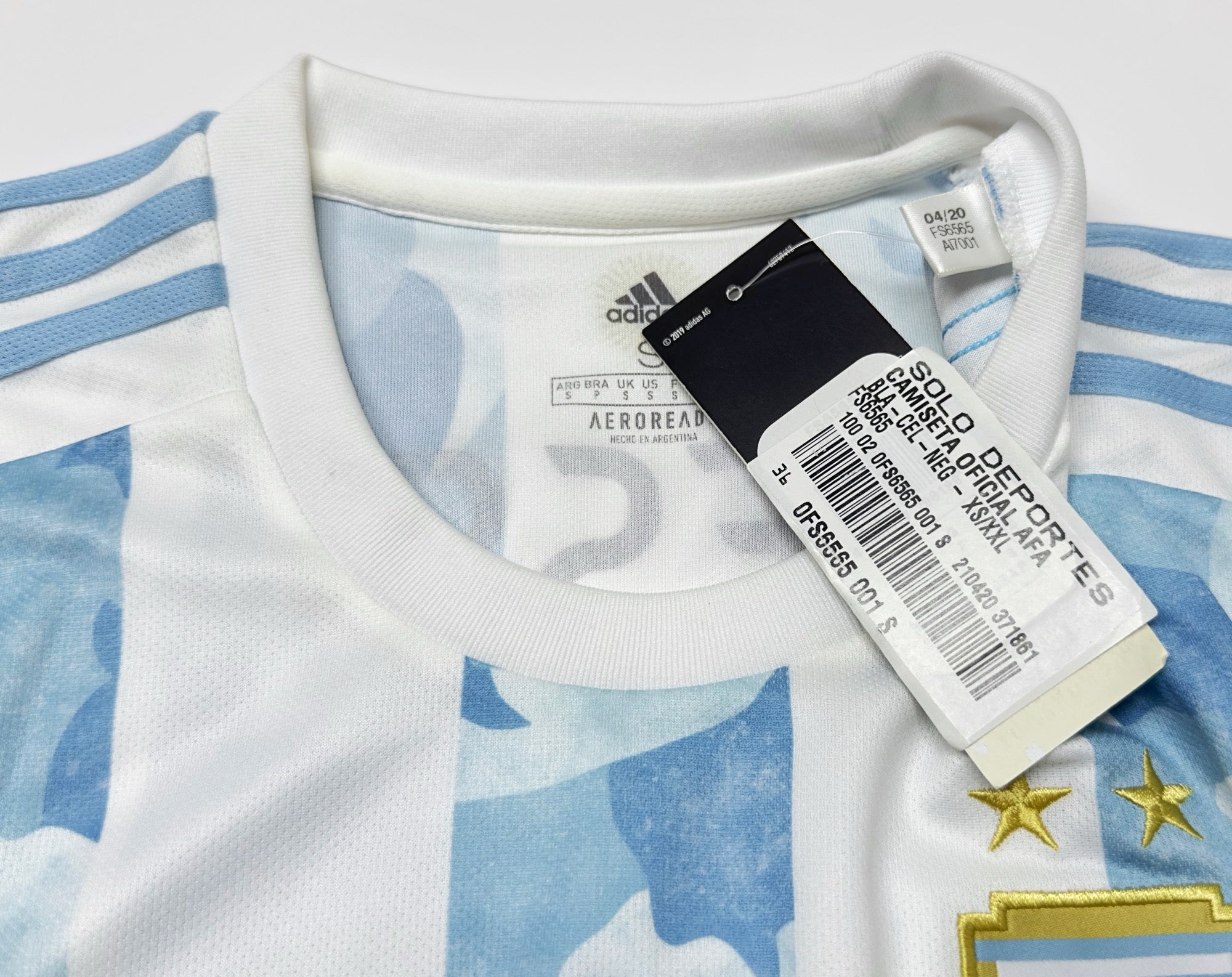 2020/22 Argentina #10 MESSI Home Jersey (S)