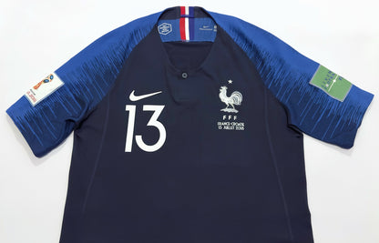 2018 France #13 KANTE Home Jersey (S)