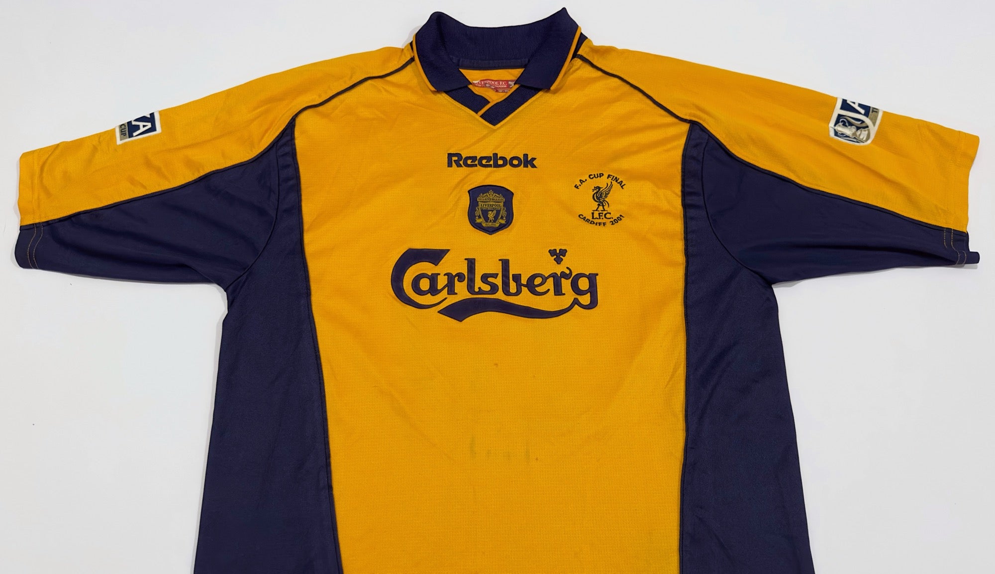 2000/02 Liverpool #15 BERGER Away Jersey (L)