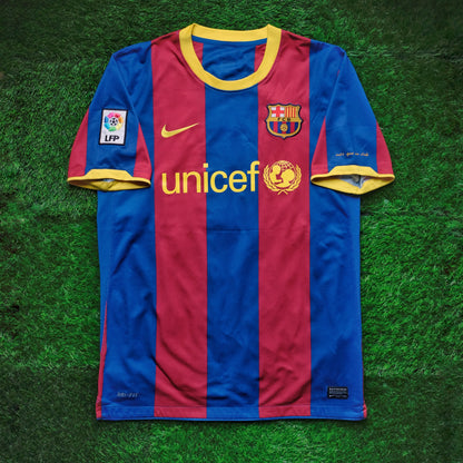 2010/11 Barcelona #7 DAVID VILLA Home Jersey (M)