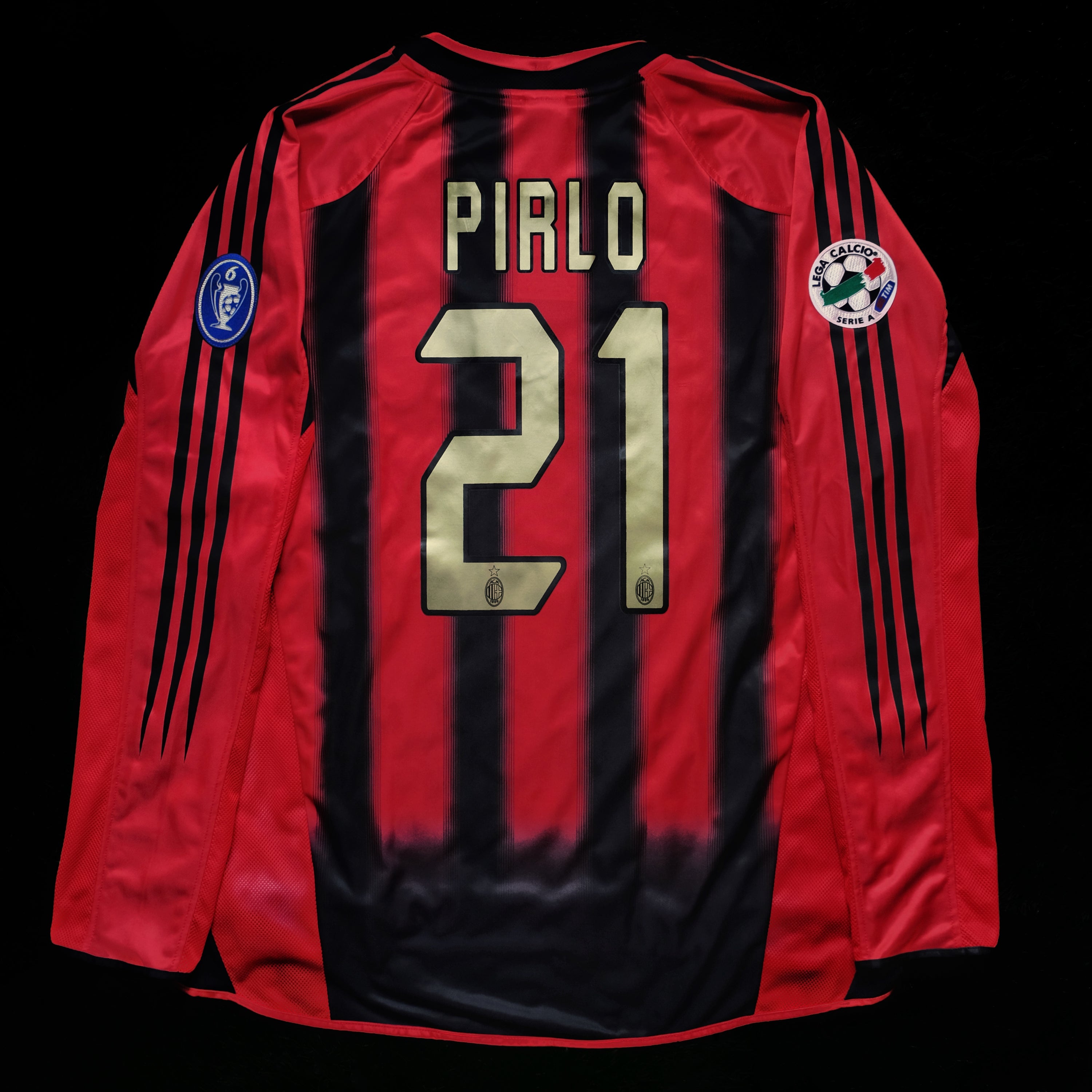 2004/05 AC Milan #21 PIRLO Home Jersey (L) L/S