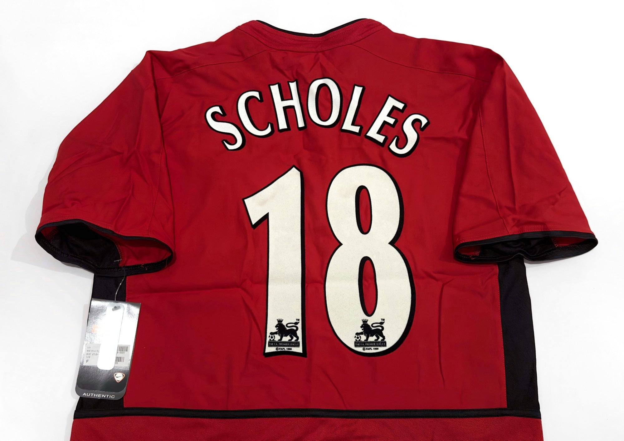 2002/04 Man Utd #18 SCHOLES Home Jersey (M)