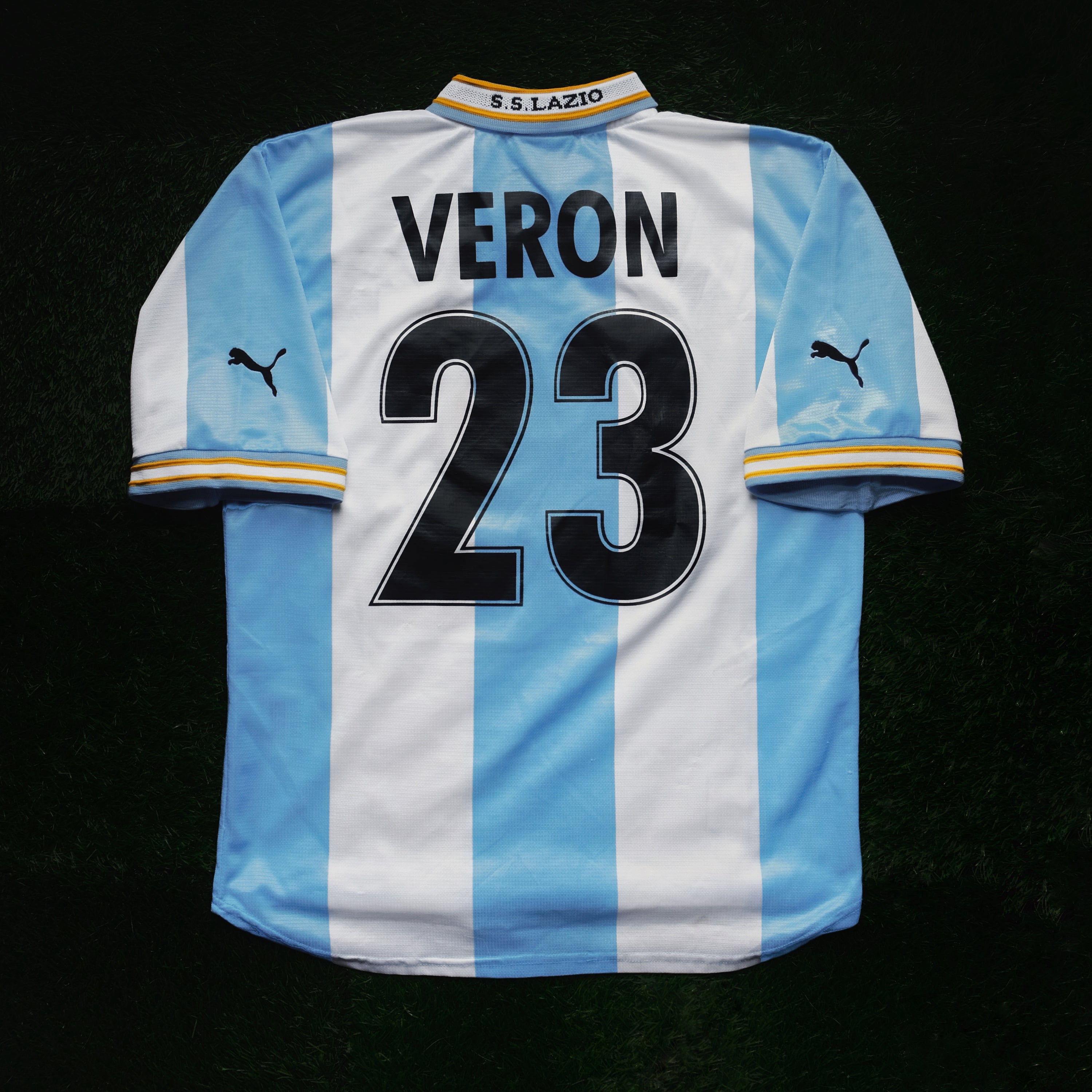 1999/00 Lazio #23 VERON European Home Jersey (S)