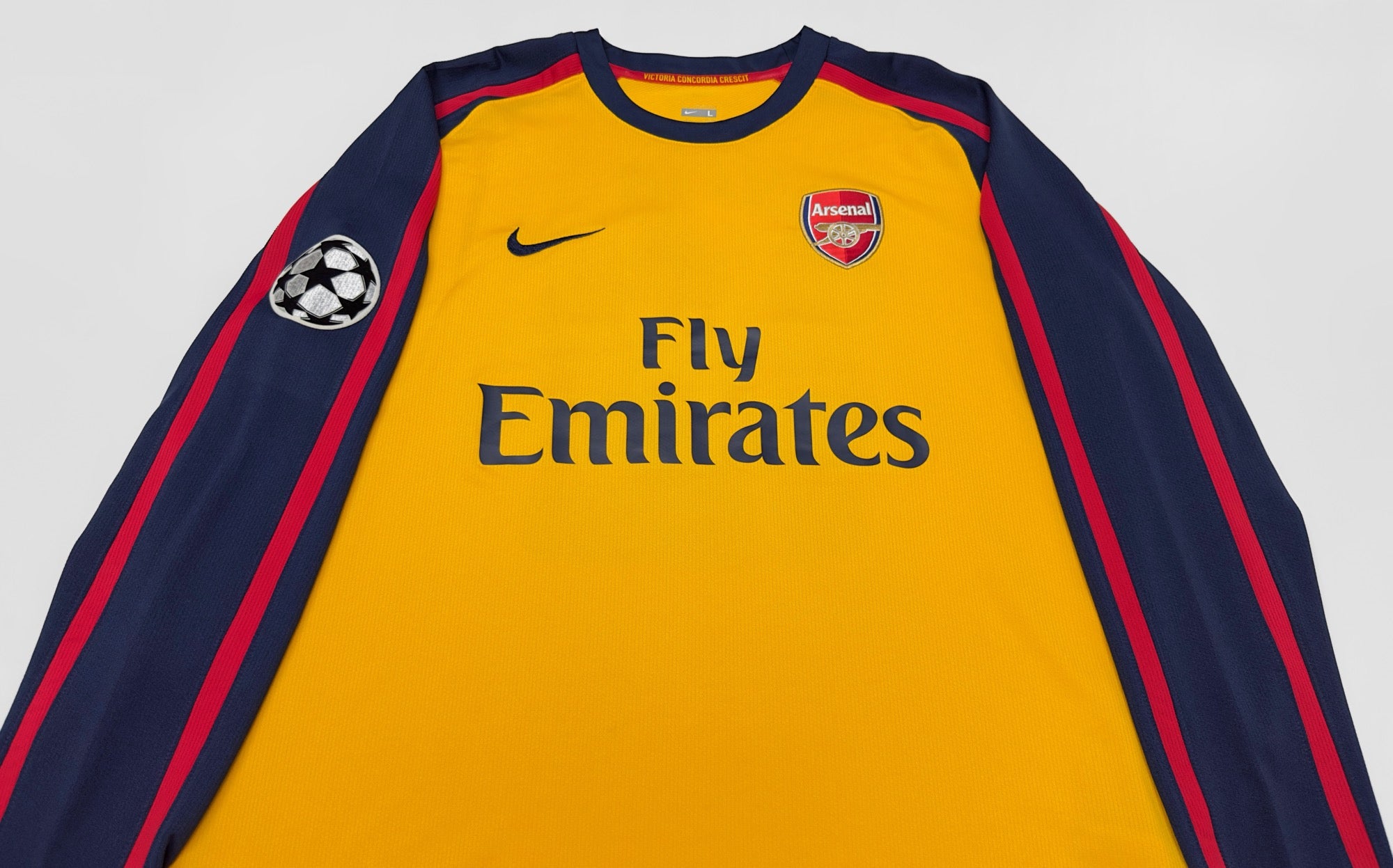 2008/09 Arsenal #12 VELA Away Jersey (L) L/S