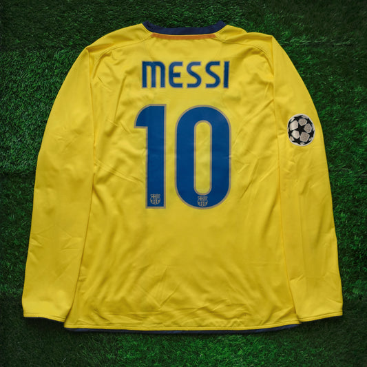 2008/09 Barcelona #10 MESSI Away Jersey (L) L/S