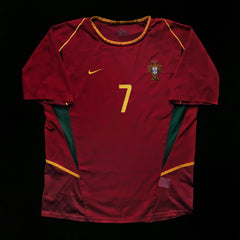 2002/04 Portugal #7 Home Jersey (L)