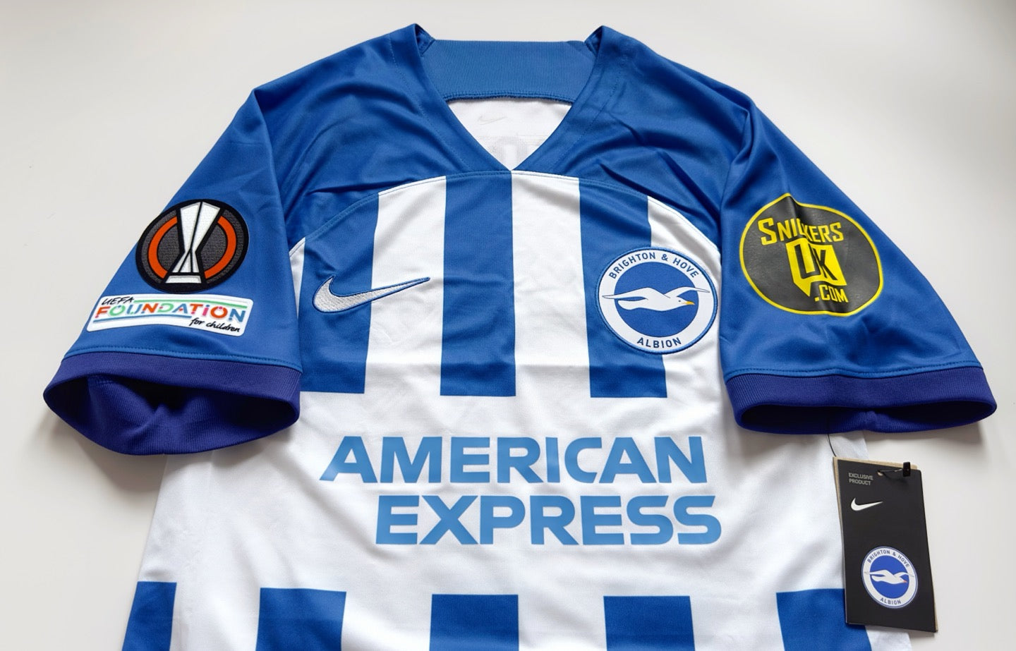 2023/24 Brighton #22 MITOMA Europa Home Jersey – Double Kick
