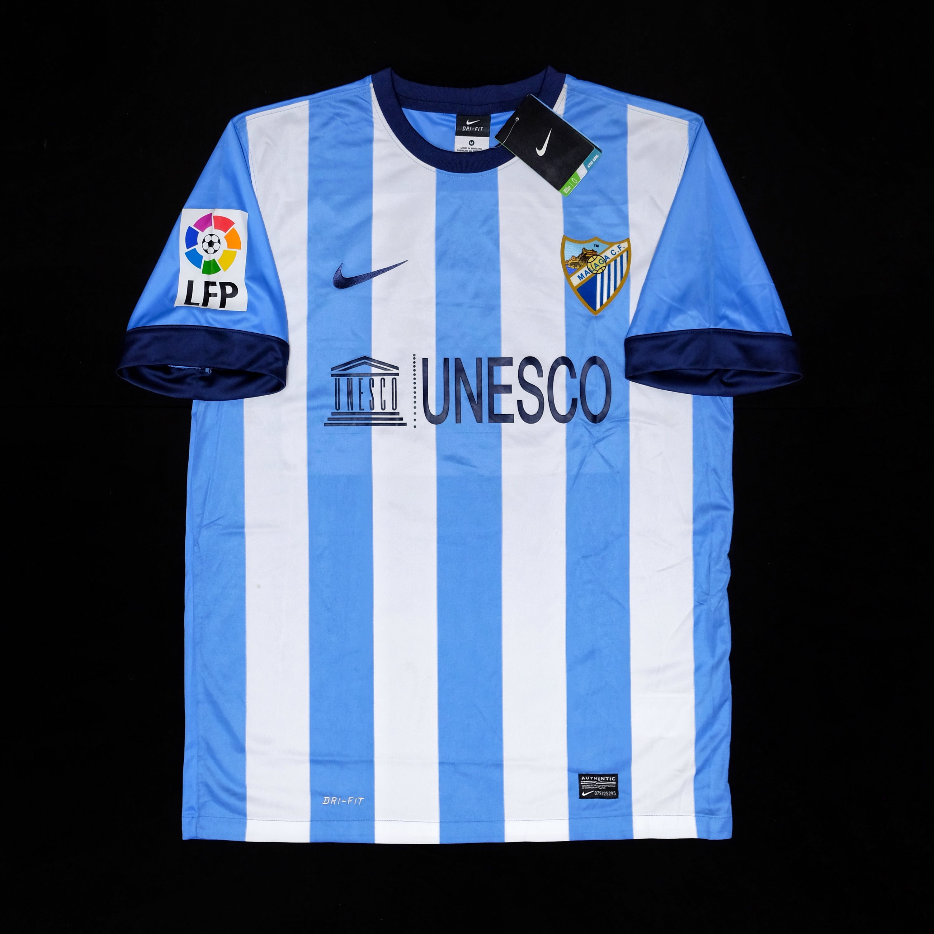 2013/14 Malaga #9 SANTA CRUZ Home Jersey (M)