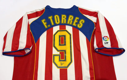 2004/05 Atletico Madrid #9 F.TORRES Home Jersey (XL)