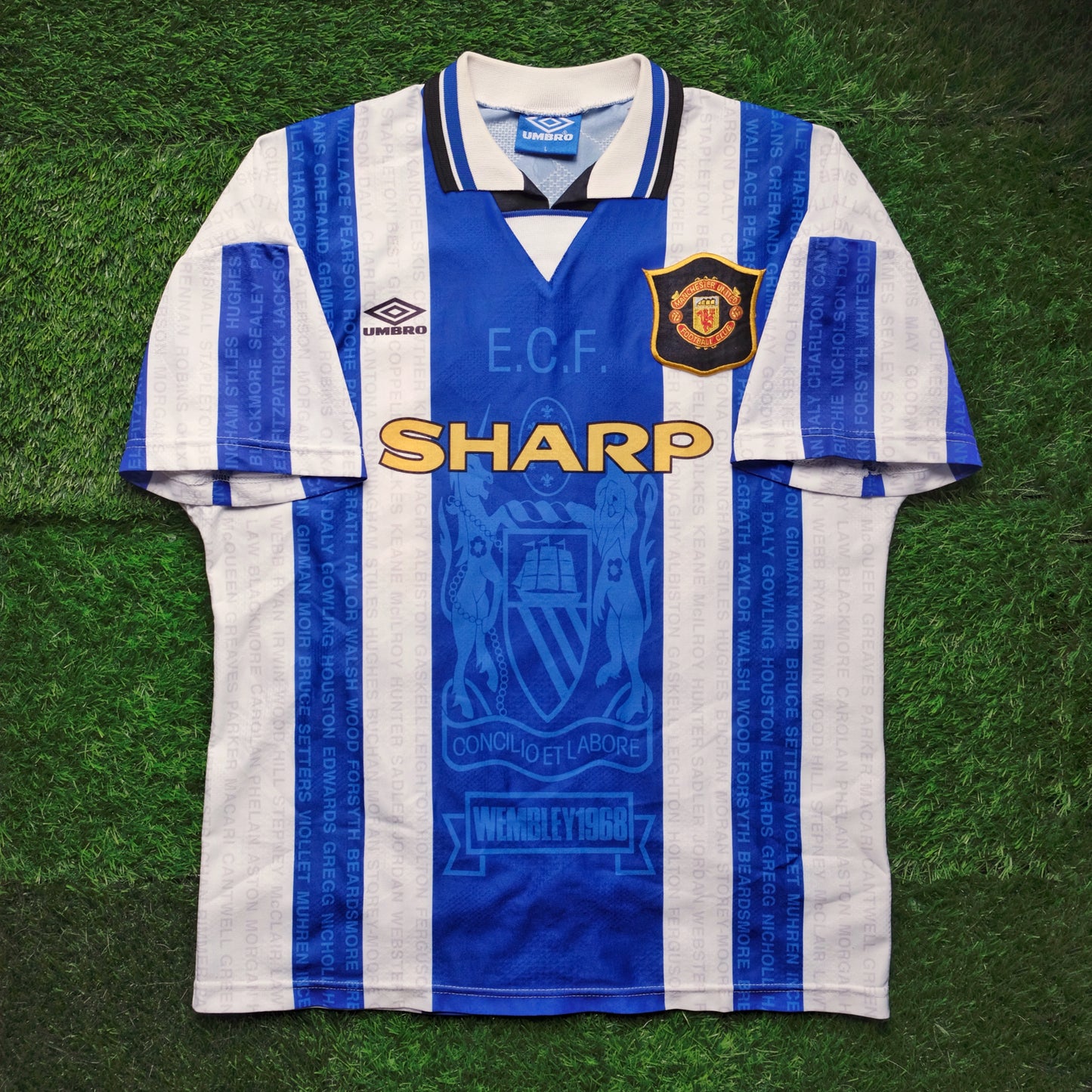 1994/97 Man Utd #10 BECKHAM Away Jersey (L)