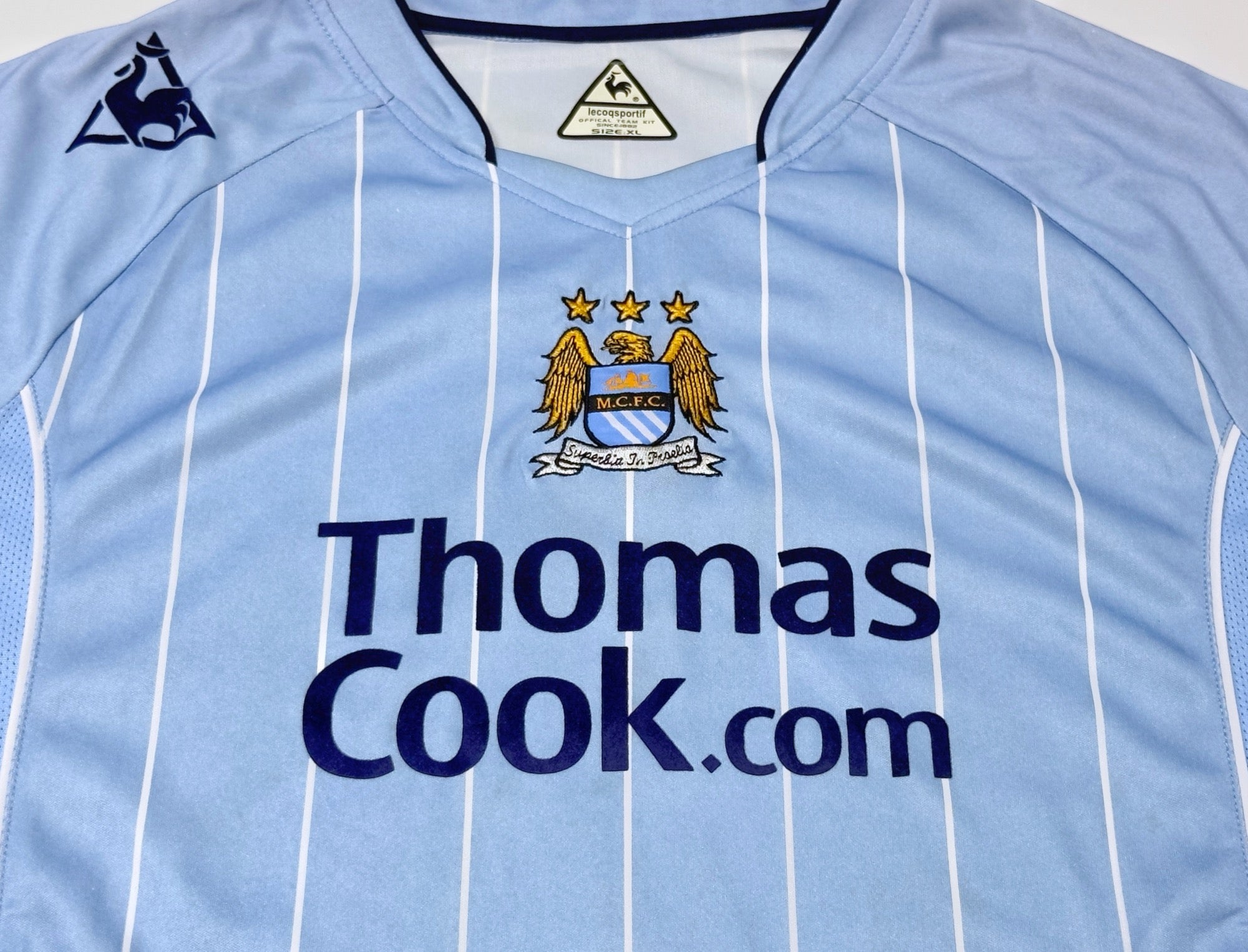 2007/08 Man City #7 IRELAND Home Jersey (XL)