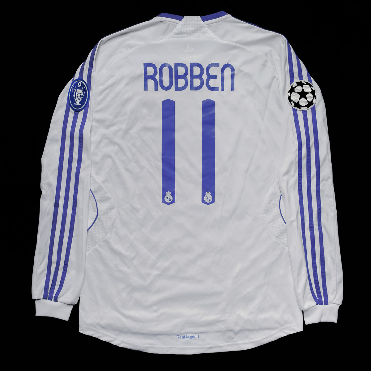 2007/08 Real Madrid #11 ROBBEN Home Jersey (M) L/S