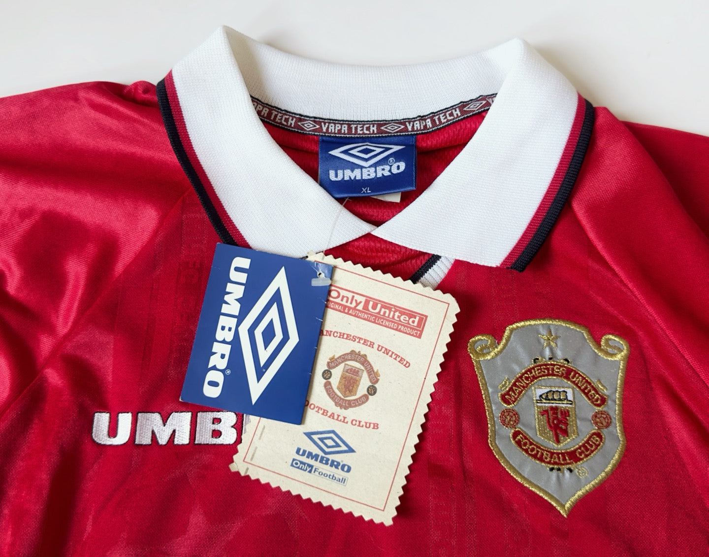 1998/99 Man Utd #30 BROWN UCL Home Jersey (XL)