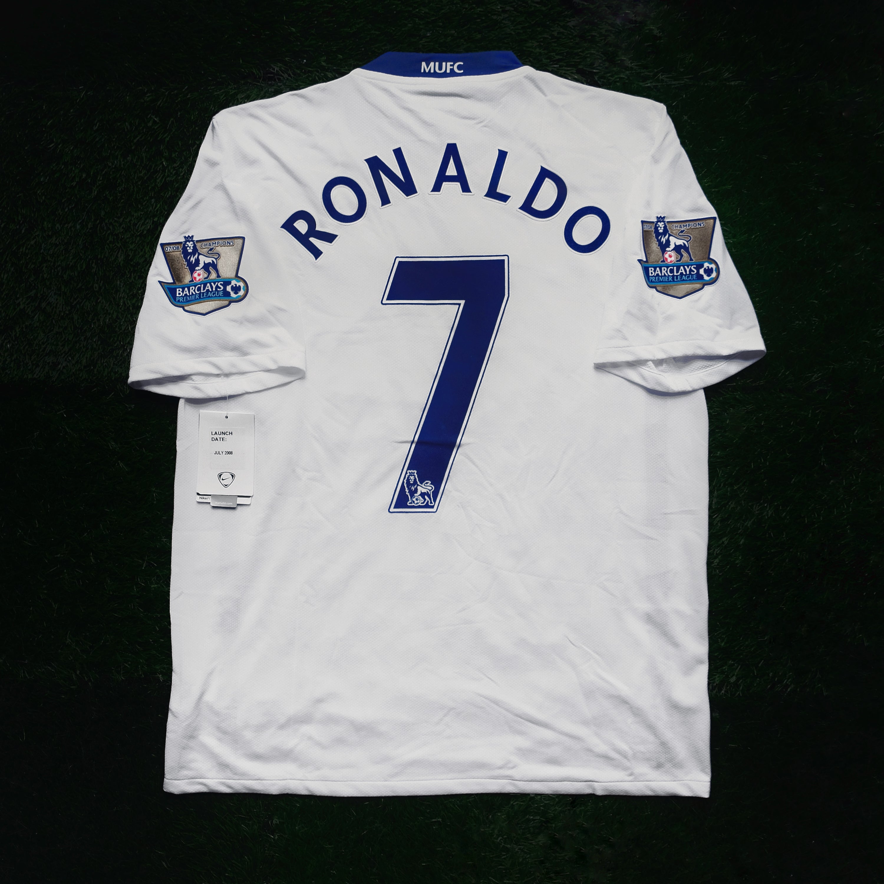 2008/09 Man Utd #7 RONALDO Away Jersey (M)