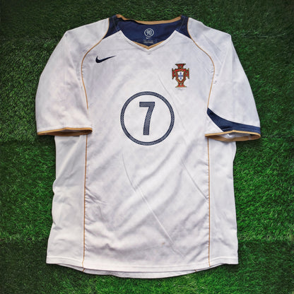 2004/05 Portugal #7 FIGO Away Jersey (L)