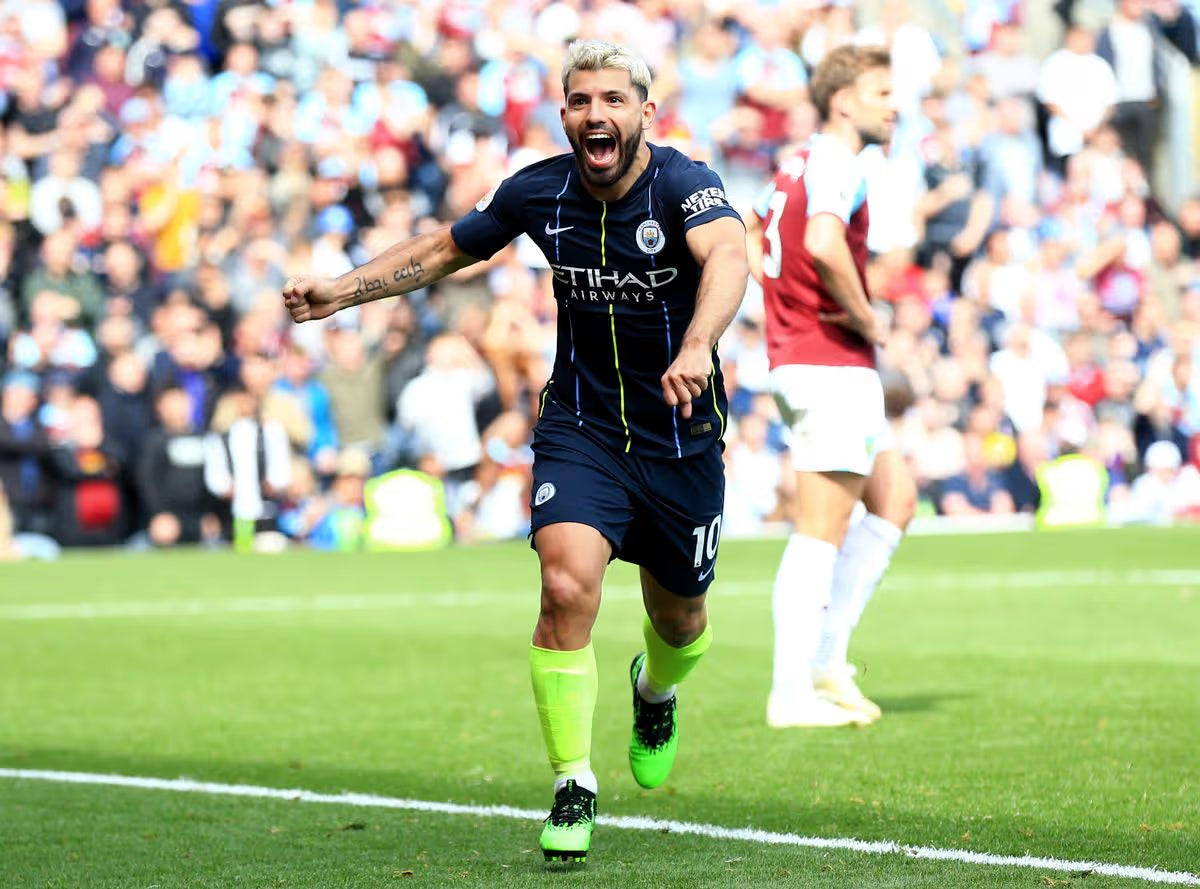 2018/19 Man City #10 KUN AGUERO Away Jersey (L)