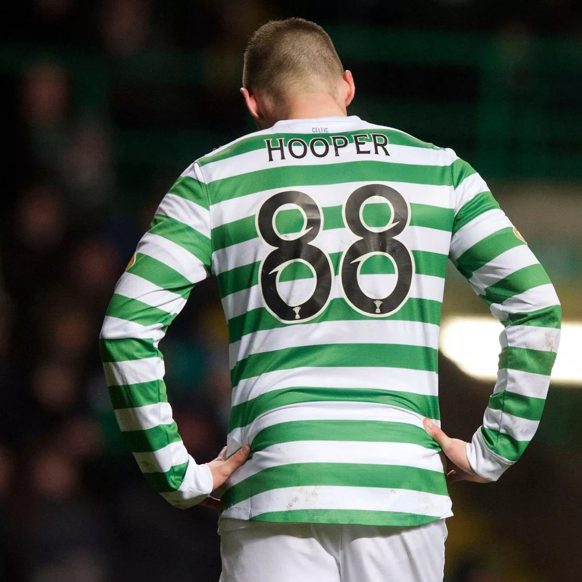 2010/11 Celtic #88 HOOPER Home Jersey (M) L/S