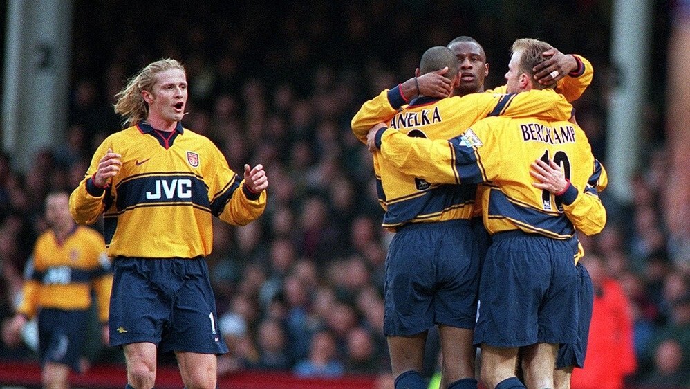 1997/99 Arsenal #17 PETIT Away Jersey (M) L/S