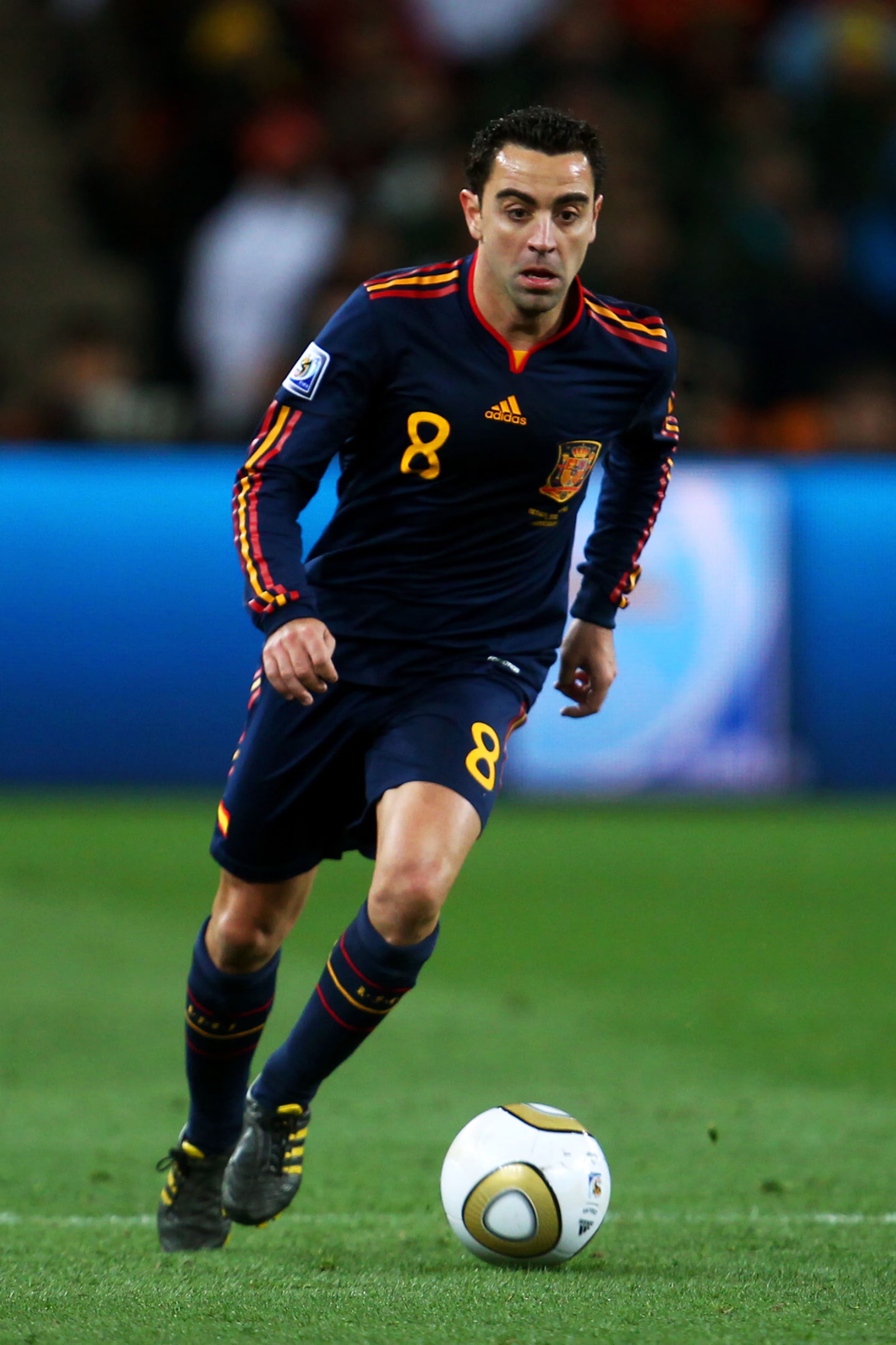 2010 Spain #8 XAVI Away Jersey (L)