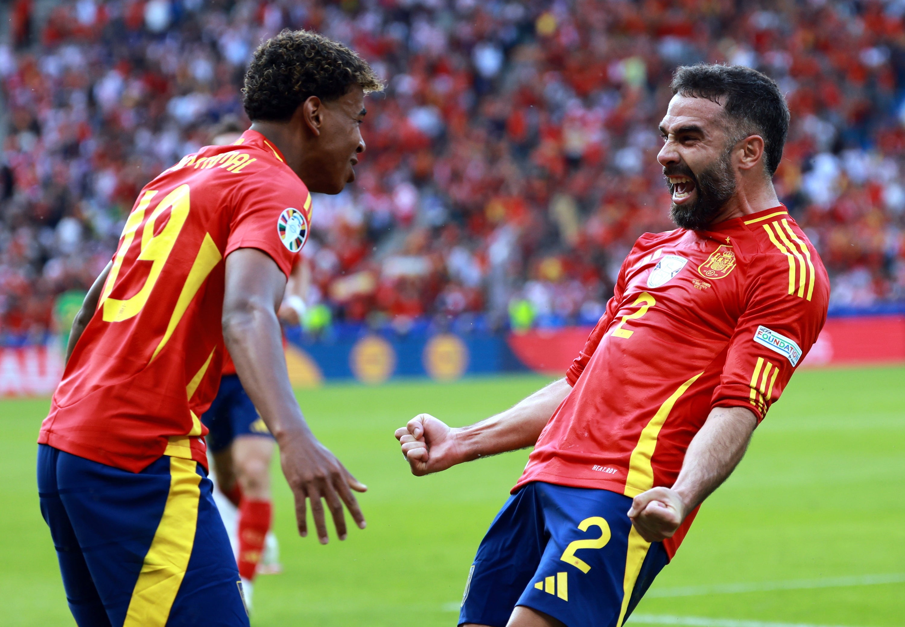 2024/25 Spain #19 LAMINE YAMAL Home Jersey (L)