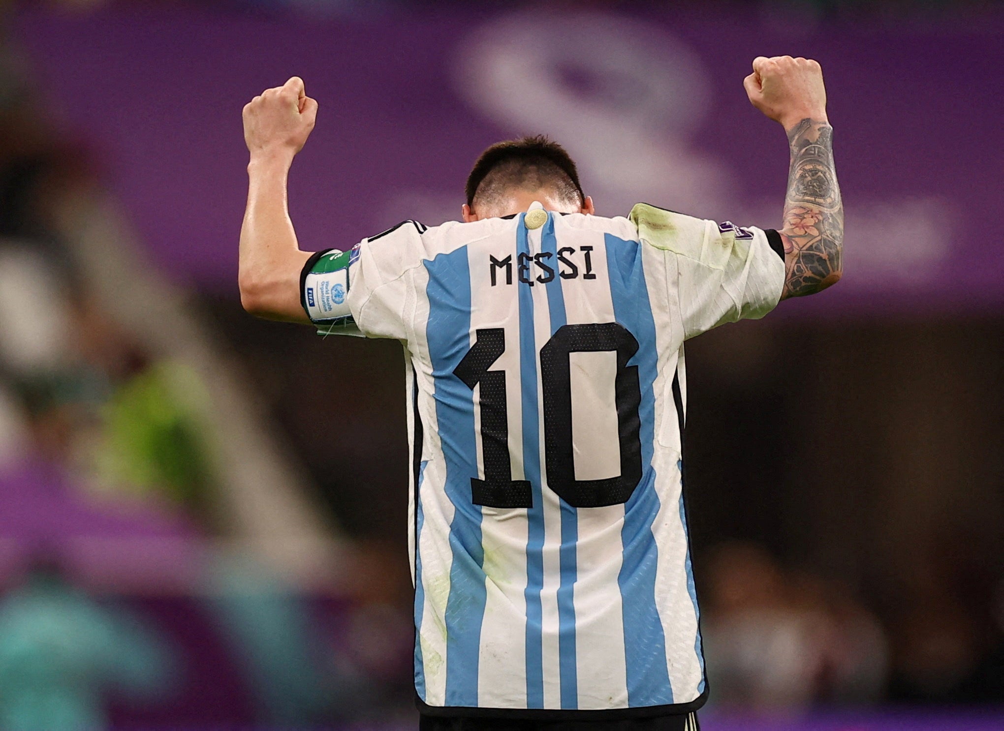 2022 Argentina #10 MESSI Home Jersey (M)