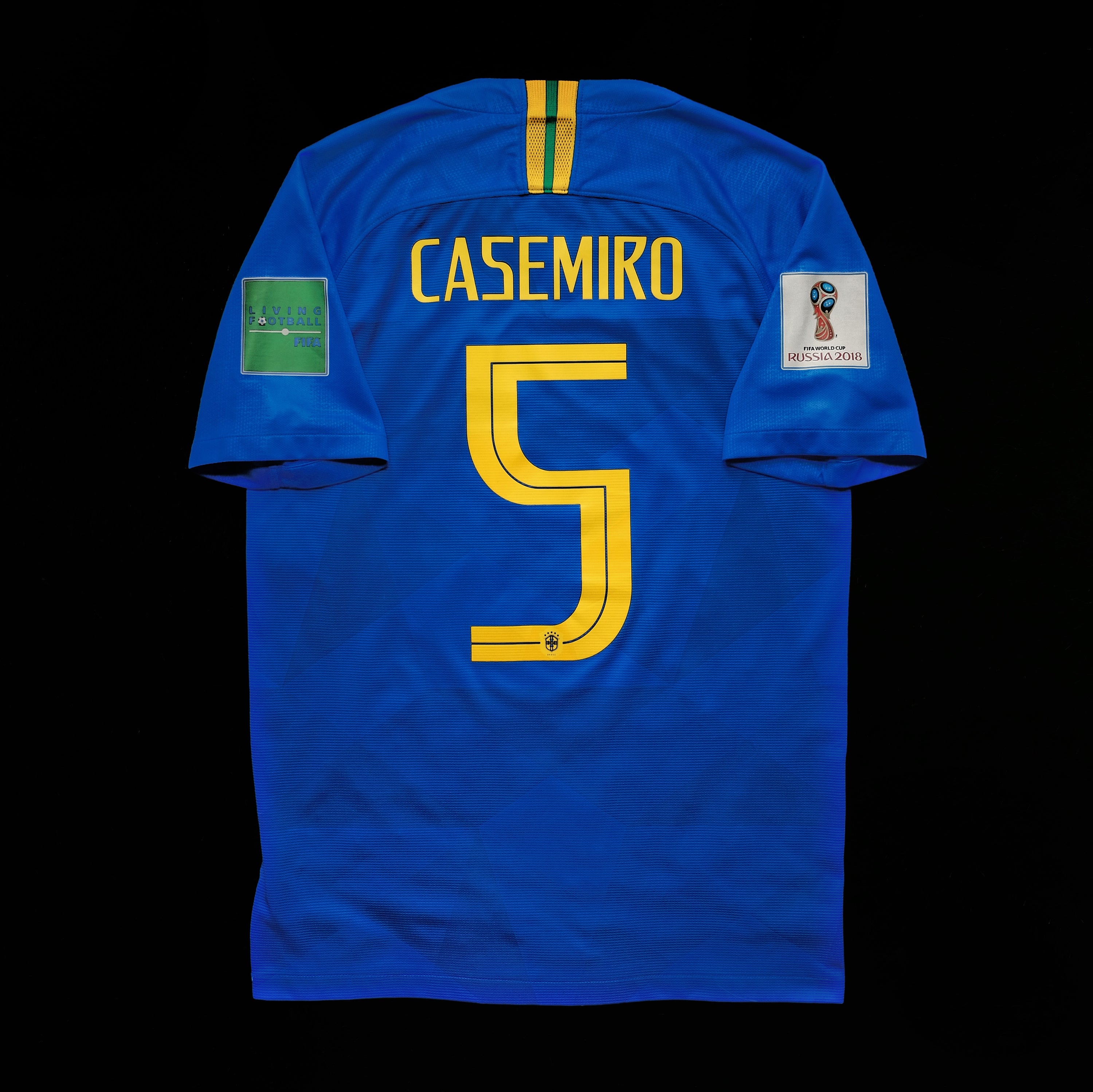 2018 Brazil #5 CASEMIRO Away Jersey (S)