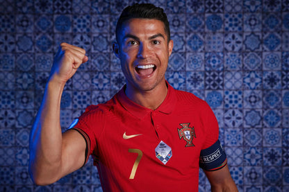 2020/21 Portugal #7 RONALDO Home Jersey (M)