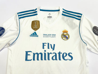 2017/18 Real Madrid #7 RONALDO Home Jersey (S) L/S