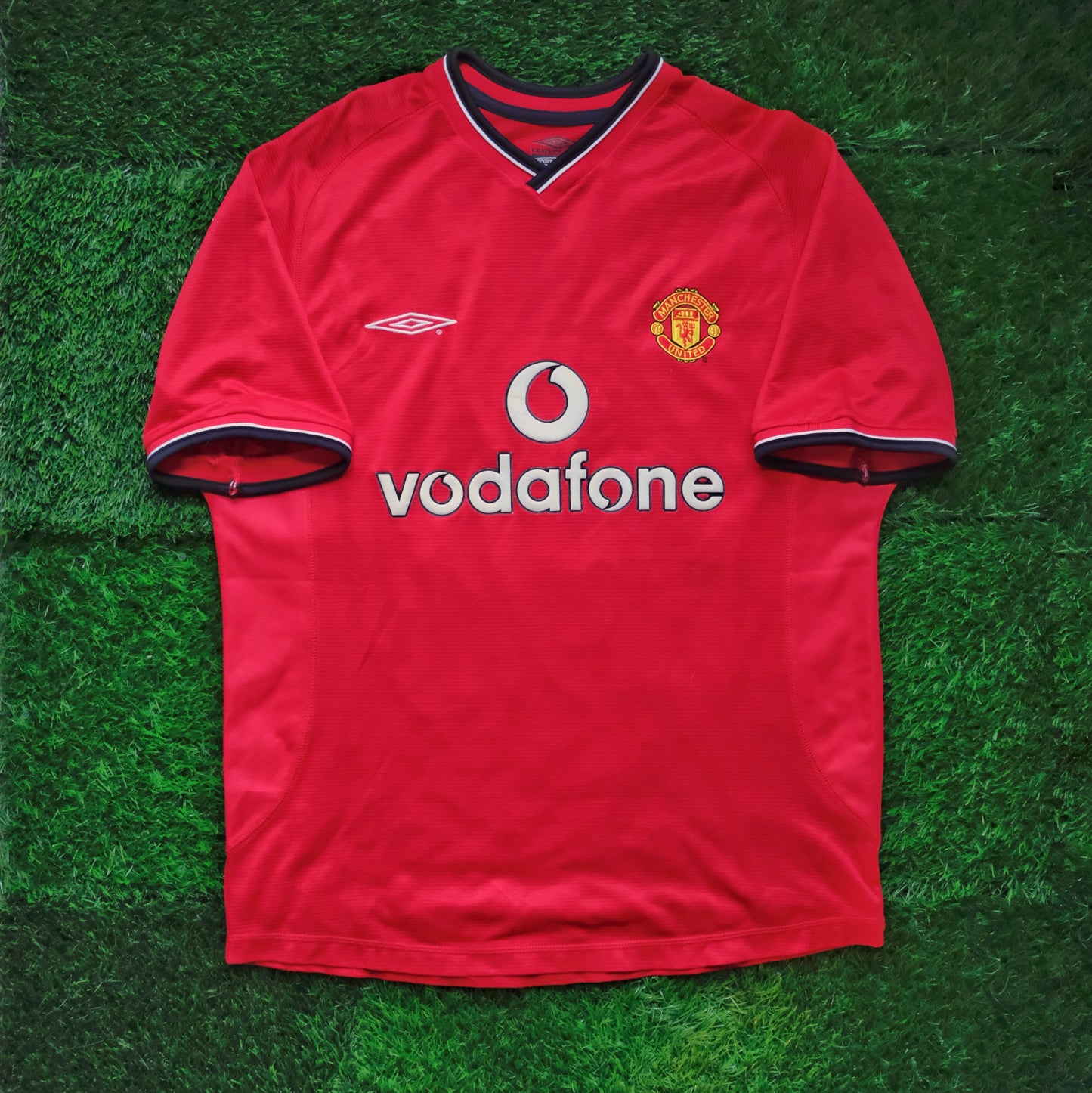 2000/02 Man Utd #7 BECKHAM Home Jersey (M)