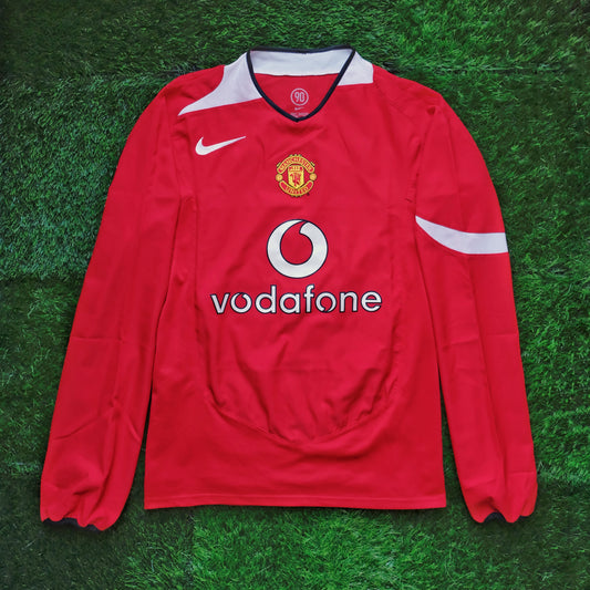 2004/06 Man Utd Home Jersey (S) L/S