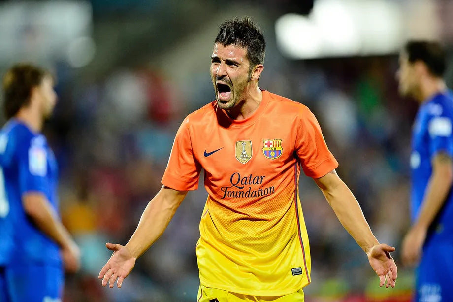 2012/13 Barcelona #7 DAVID VILLA Away Jersey (M)