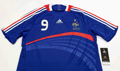 2007/08 France #9 BENZEMA Home Jersey (M)