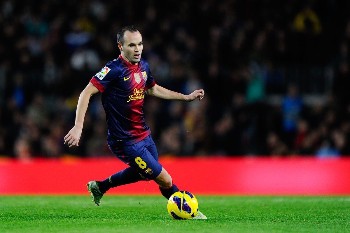 2012/13 Barcelona #8 A. INIESTA Home Jersey (M)