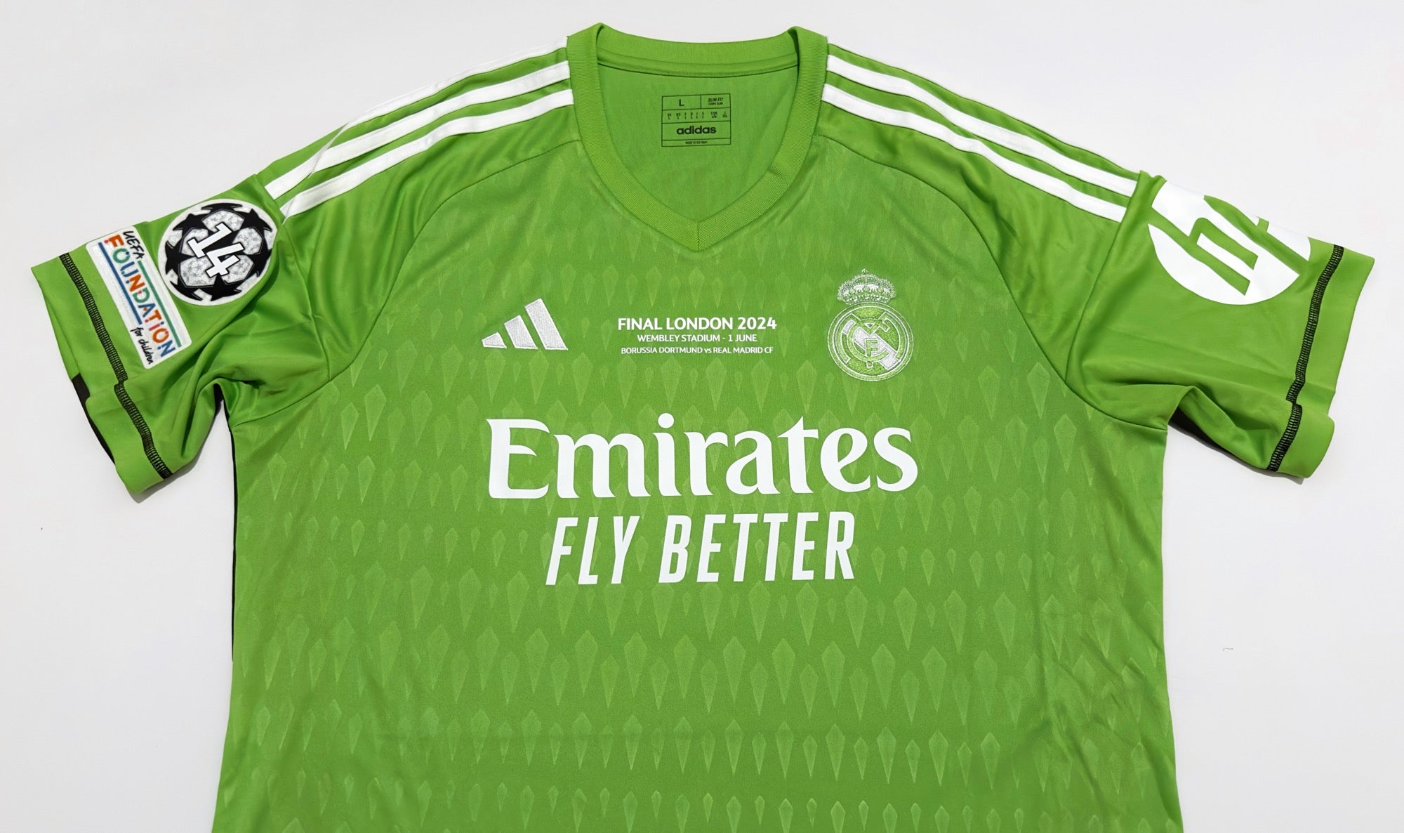 2023/24 Real Madrid #1 COURTOIS GK Jersey (L)