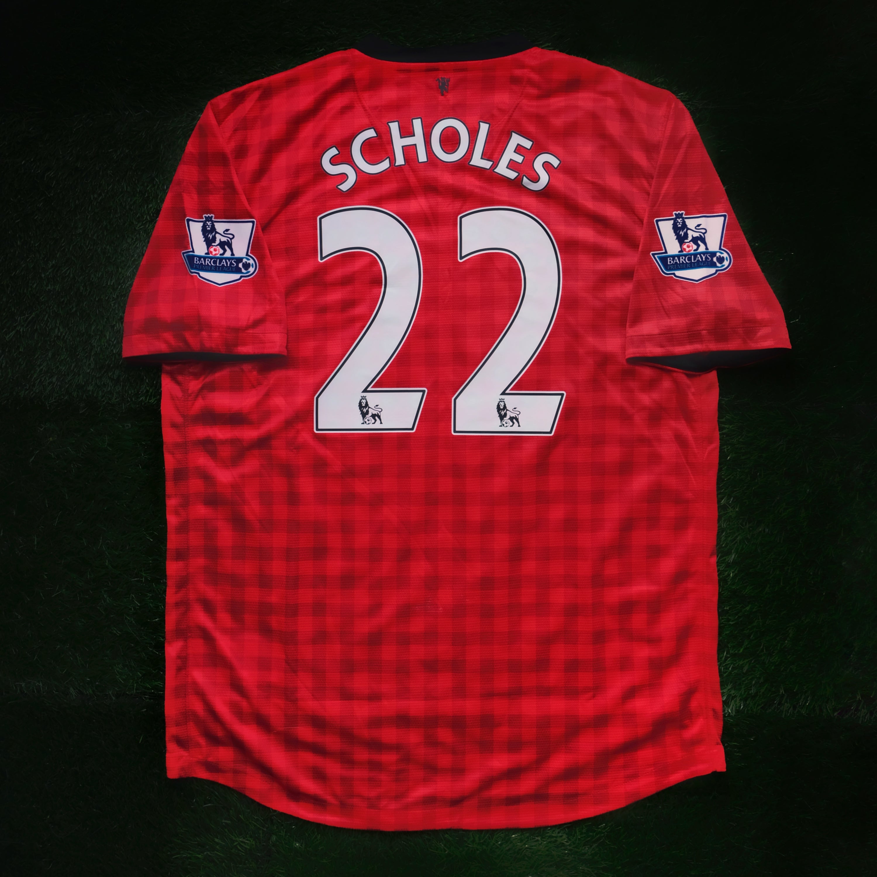 2012/13 Man Utd #22 SCHOLES Home Jersey (L)