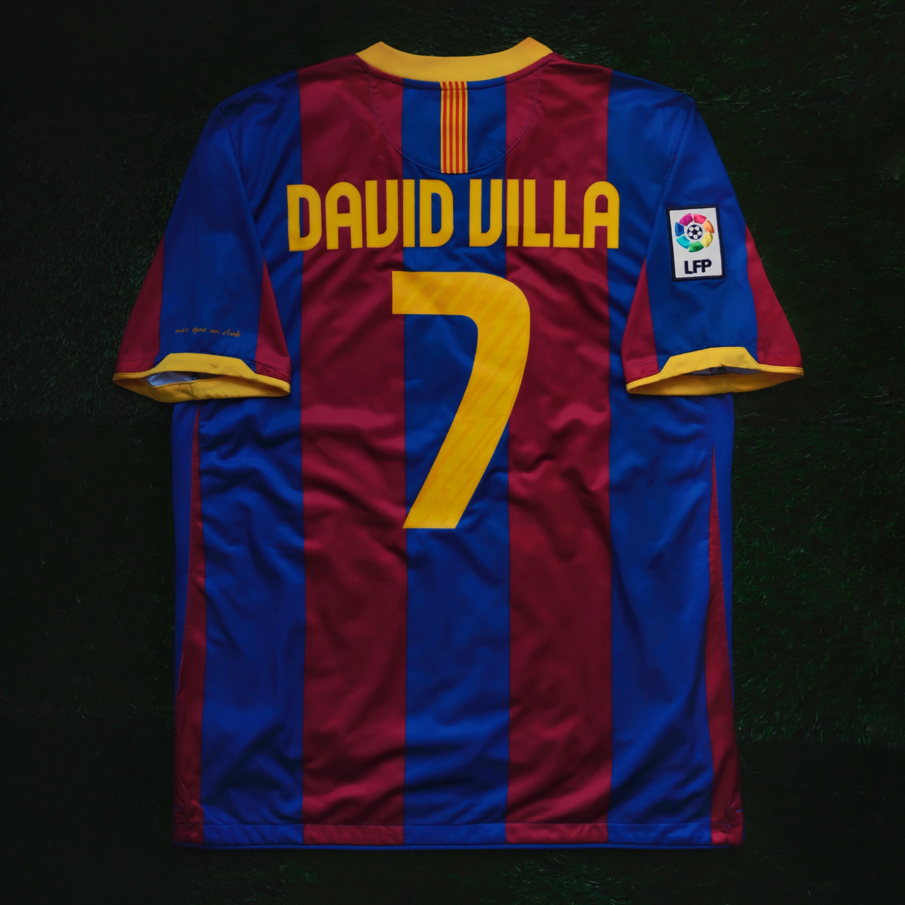 2010/11 Barcelona #7 DAVID VILLA Home Jersey (L)