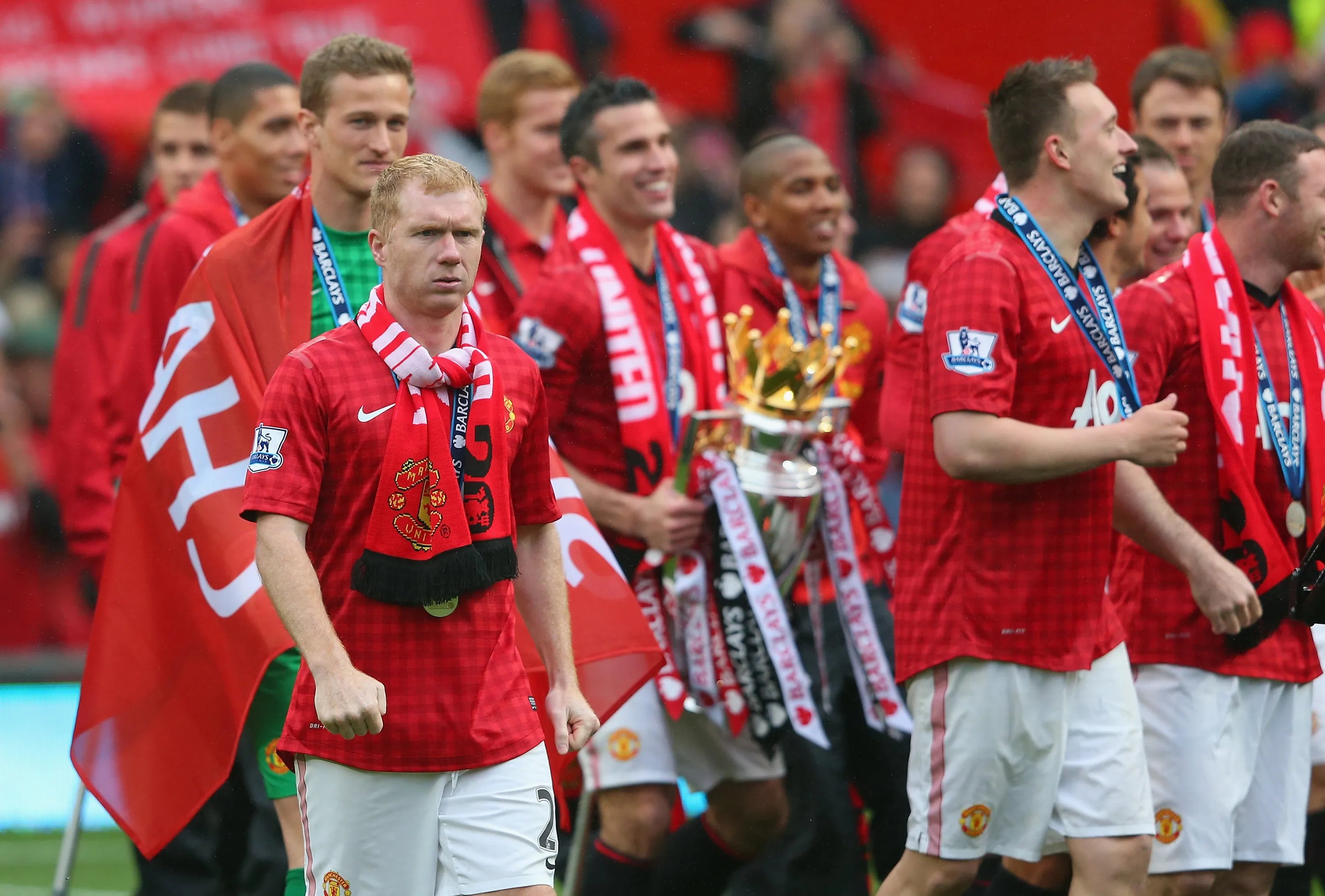 2012/13 Man Utd #22 SCHOLES Home Jersey (L)