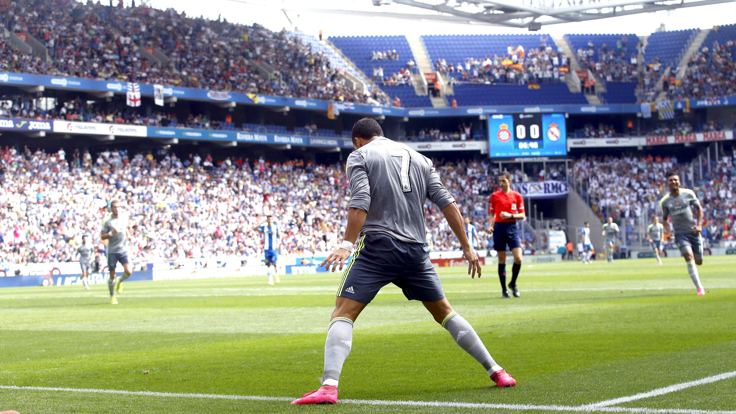 2015/16 Real Madrid #7 RONALDO Away Jersey (S) L/S