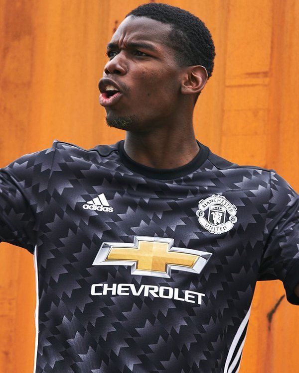 2017/18 Man Utd #6 POGBA Away Jersey (S) L/S